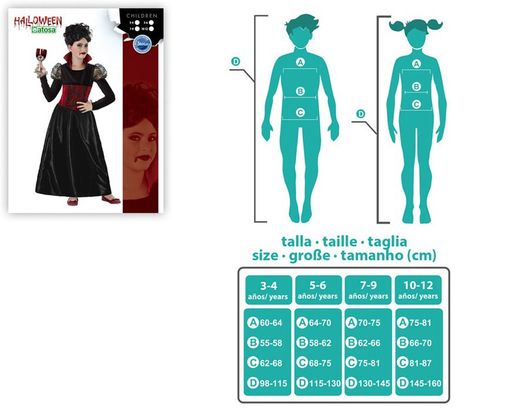 Disfraz Vampiresa infantil niña