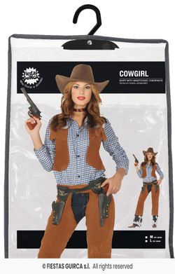 Disfraz Vaquera Cowboy adulta