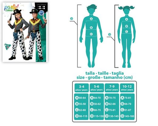 Disfraz Vaquero/A Unixes Infantil
