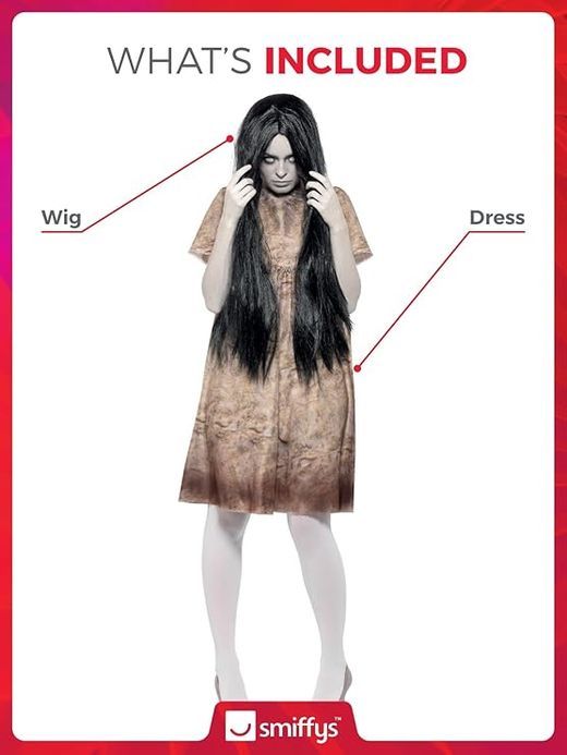 Disfraz vestido espiritu the ring mujer