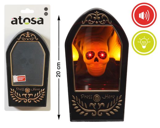 Espejo 20X10 Cm Halloween Luz/Sonido