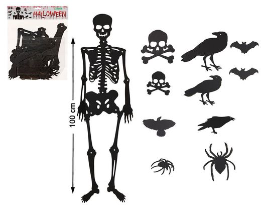 Esqueleto 100Cm Papel 11  Piezas