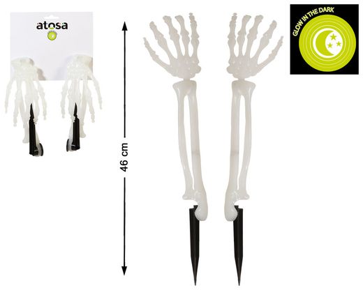 Estaca Jardin Manos Glow In The Dark