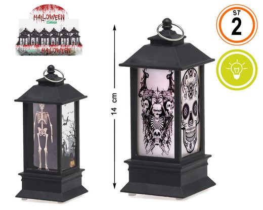 Exp/12- Farolillos Halloween 14Cm Luz 2 St.