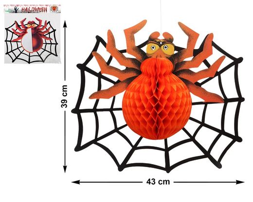 Farolillos Halloween 43X39Cm Araña