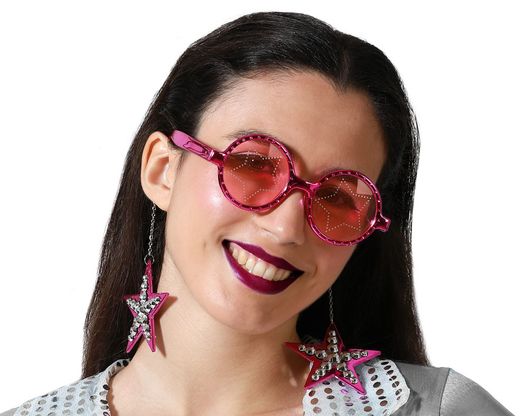 Gafas Con Estrellas Fucsia 66796