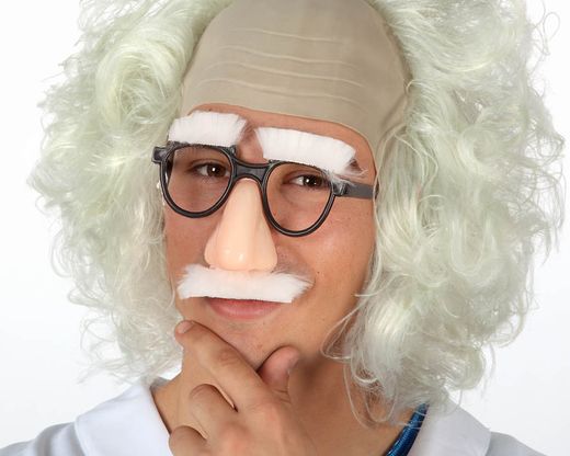 Gafas Con Nariz Y Bigote Blanco 8652