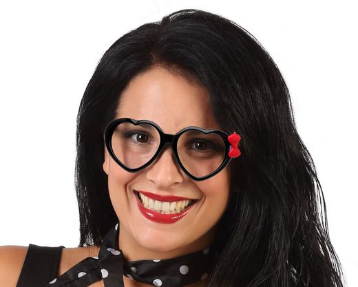 Gafas Corazones Negro 32946