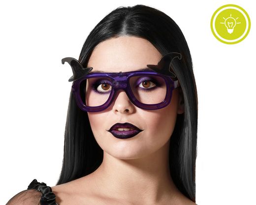 Gafas Gorros Bruja Con Luz