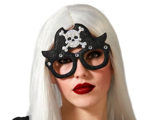 Gafas Halloween Pirata Negro
