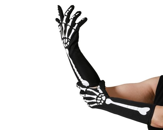 Guantes 38 Cm Esqueleto