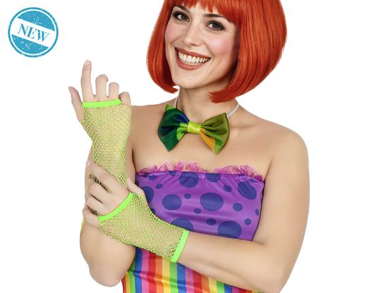 Guantes Rejilla 11 Cm Verde Neon 83835