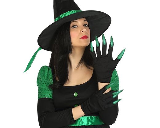Guantes Uñas Verde