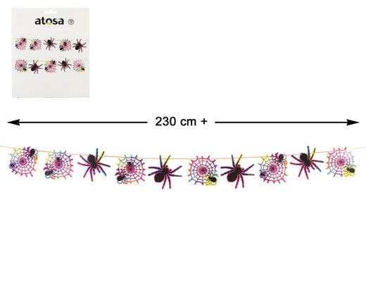 Guirnalda Araña Multicolor 10 Pcs