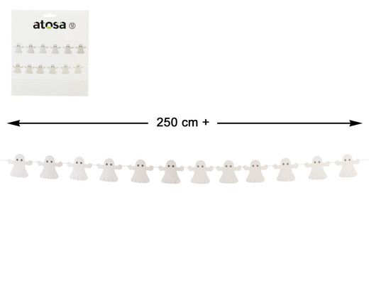 Guirnalda Fantasma Blanco 12 Pcs