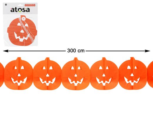 Guirnalda Halloween 300Cm Calabaza