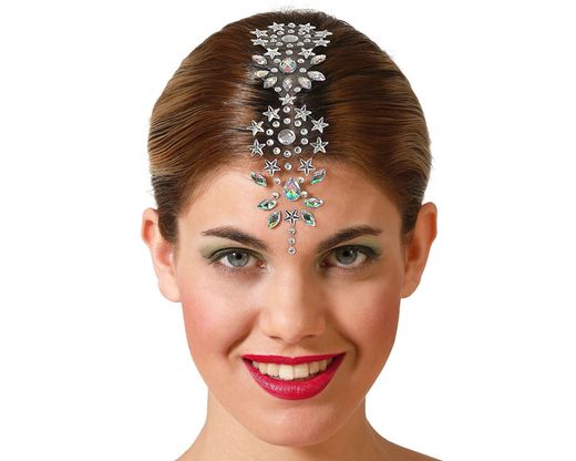 Joyas Adhesivas Pelo Estrellas Plateado 80018