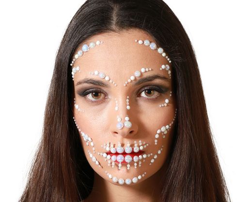 Joyas Faciales Adhesivas Fantasma 78132