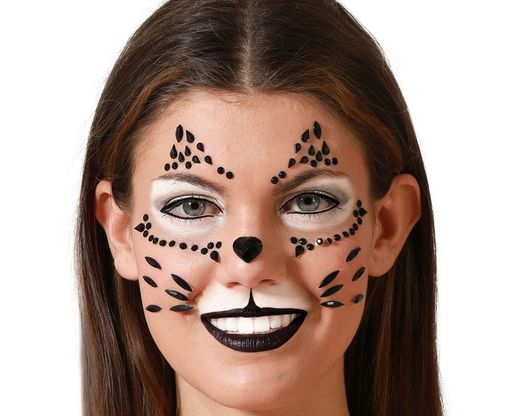 Joyas Faciales Adhesivas Gato 79693