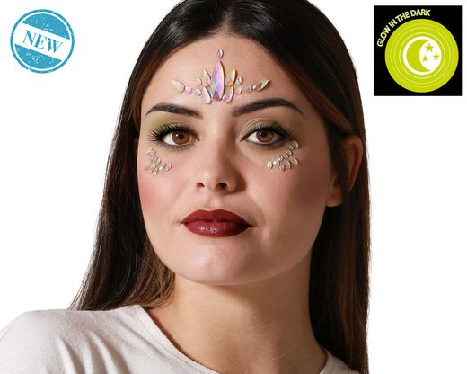 Joyas Faciales Adhesivas Glow In The Dark 81436