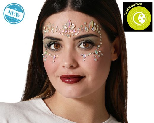 Joyas Faciales Adhesivas Glow In The Dark 81438