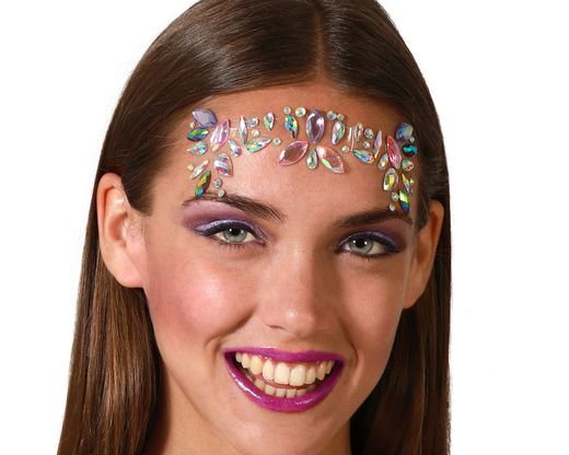 Joyas Faciales Adhesivas Multicolor 76327