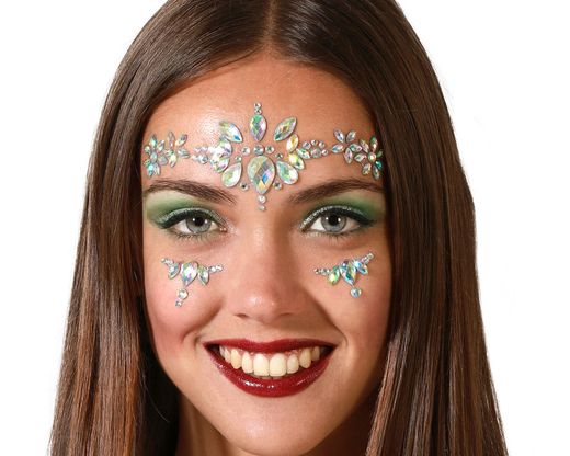 Joyas Faciales Adhesivas Plateado 76330