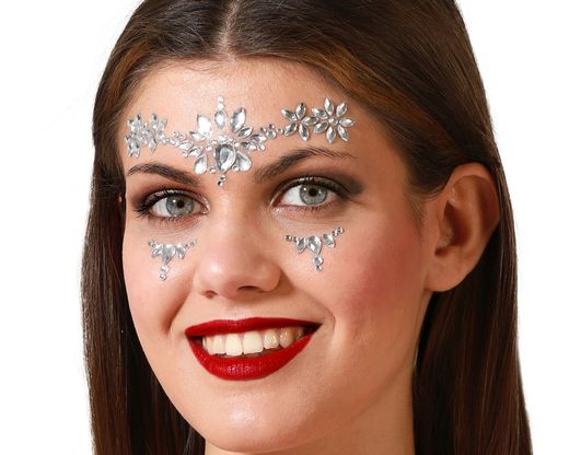 Joyas Faciales Adhesivas Plateado 79715