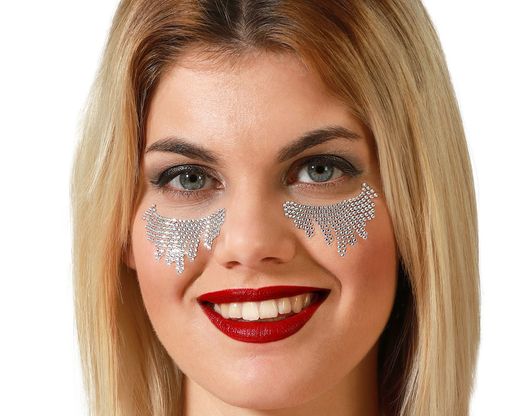 Joyas Faciales Adhesivas Plateado 80014