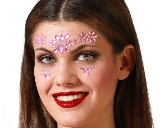 Joyas Faciales Adhesivas Rosa 79718