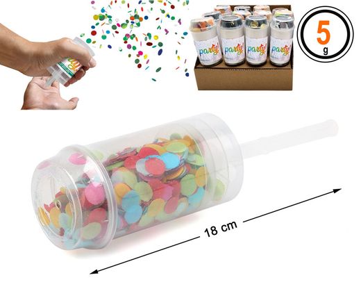 Lanza Confeti 18X4.5 Multicolor 5G 76347