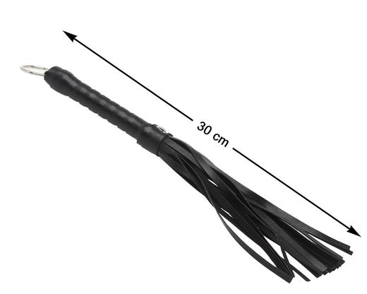 Latigo 30 Cm Cuero De Pvc  Negro 76266