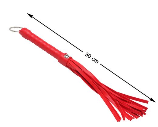 Latigo 30 Cm Cuero De Pvc  Rojo 76267