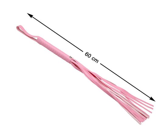 Latigo 60 Cm Cuero De Pvc  Rosa 76265