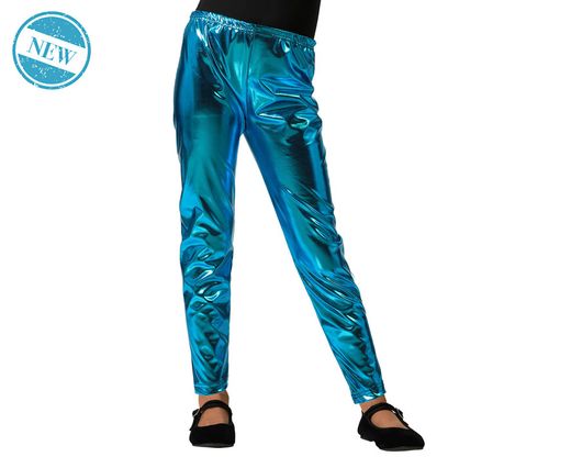 Leggings Metalizado Azul Infantil 83786