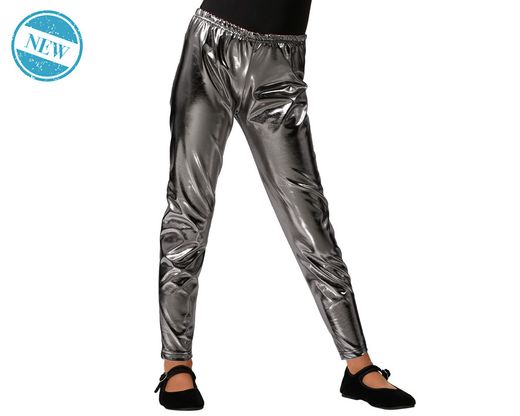 Leggings Metalizado Gris Infantil 83780