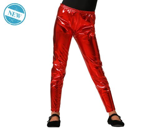Leggings Metalizado Rojo Infantil 83776