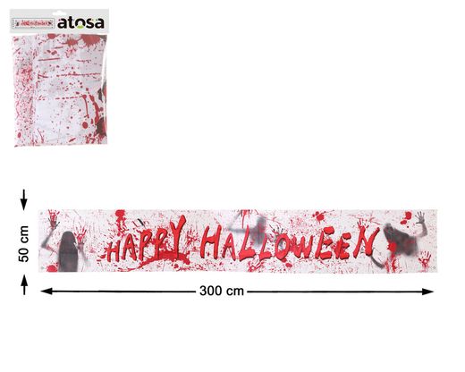 Letrero 300X50 Cm Happy Halloween