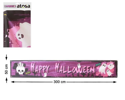 Letrero 300X50 Cm Happy Halloween