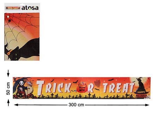 Letrero 300X50 Cm Trick Or Treat
