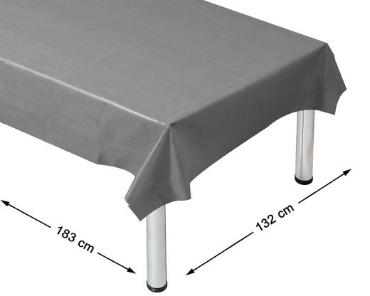Mantel 177X130Cm Navidad Plateado 80552