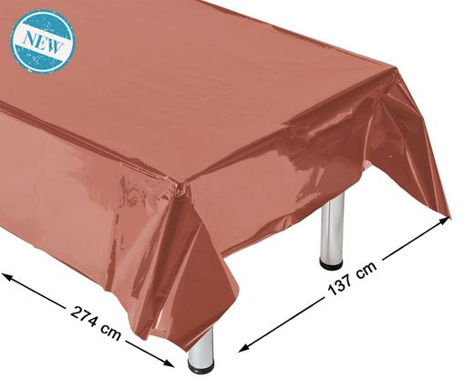 Mantel 274X137 Cm Metalizado Cobre 83946