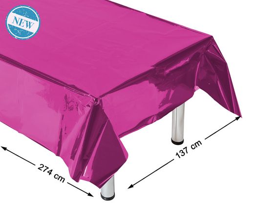 Mantel 274X137 Cm Metalizado Fucsia 83944