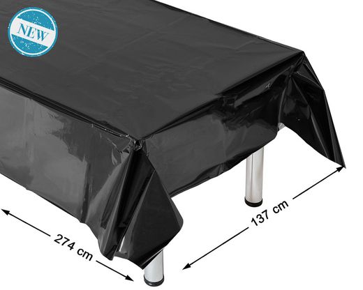 Mantel 274X137 Cm Metalizado Negro 83949