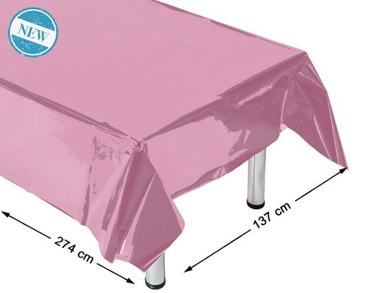 Mantel 274X137 Cm Metalizado Rosa 83943