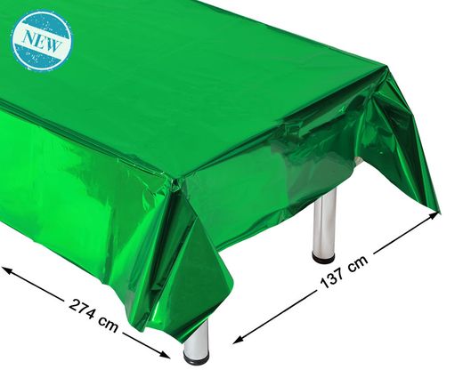 Mantel 274X137 Cm Metalizado Verde 83940