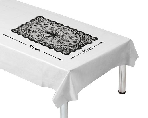 Mantel Encaje Arañas 48X30 Cm