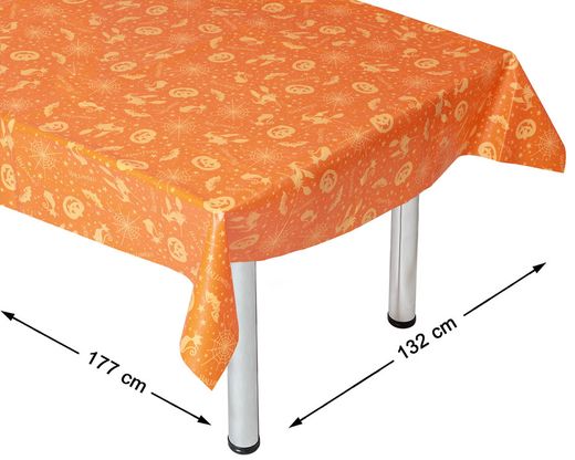 Mantel Halloween 132X177Cm Naranja