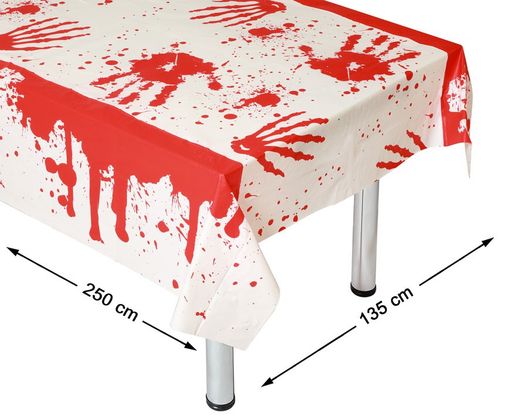 Mantel Halloween 250X135 Cm Sangriento
