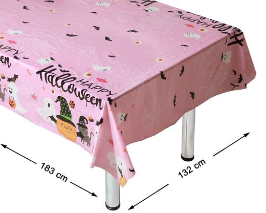 Mantel Halloween 274X137 Cm Rosa